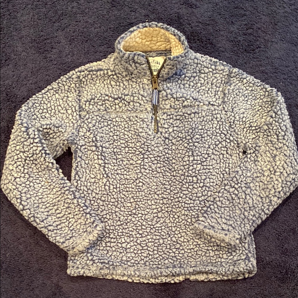Kids blue Sherpa Fleece Sweater